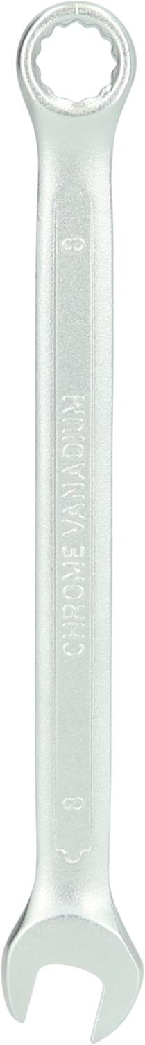 Une clé à molette en argent avec un côté ouvert et un côté Torx, adaptée aux travaux mécaniques.