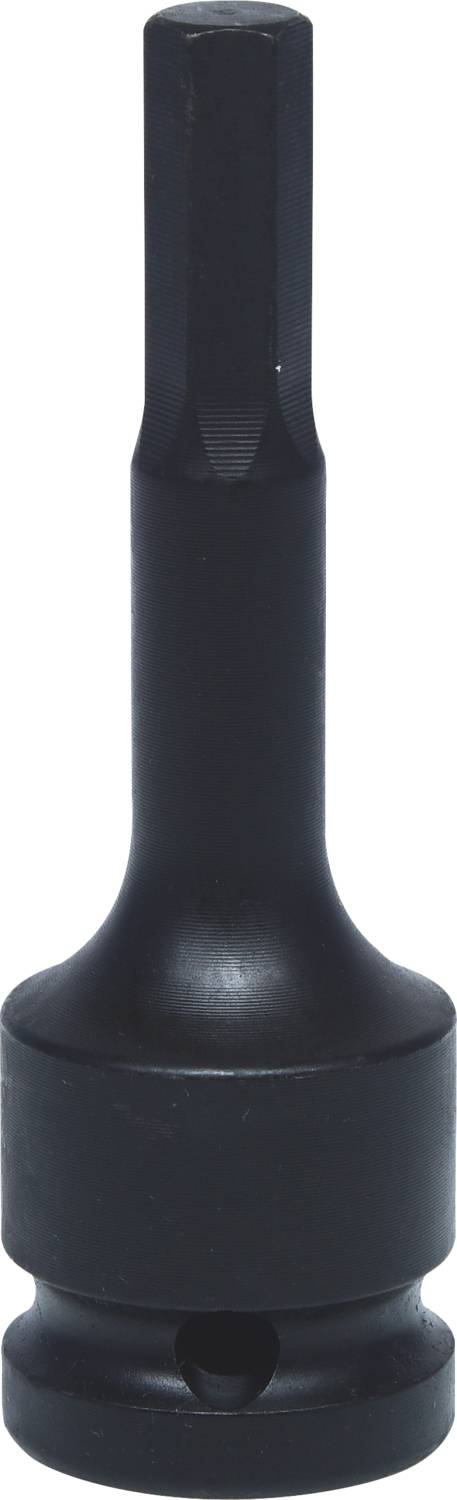 Embout de clé à douille noir avec tige hexagonale, à utiliser avec une clé dynamométrique ou une clé à cliquet.