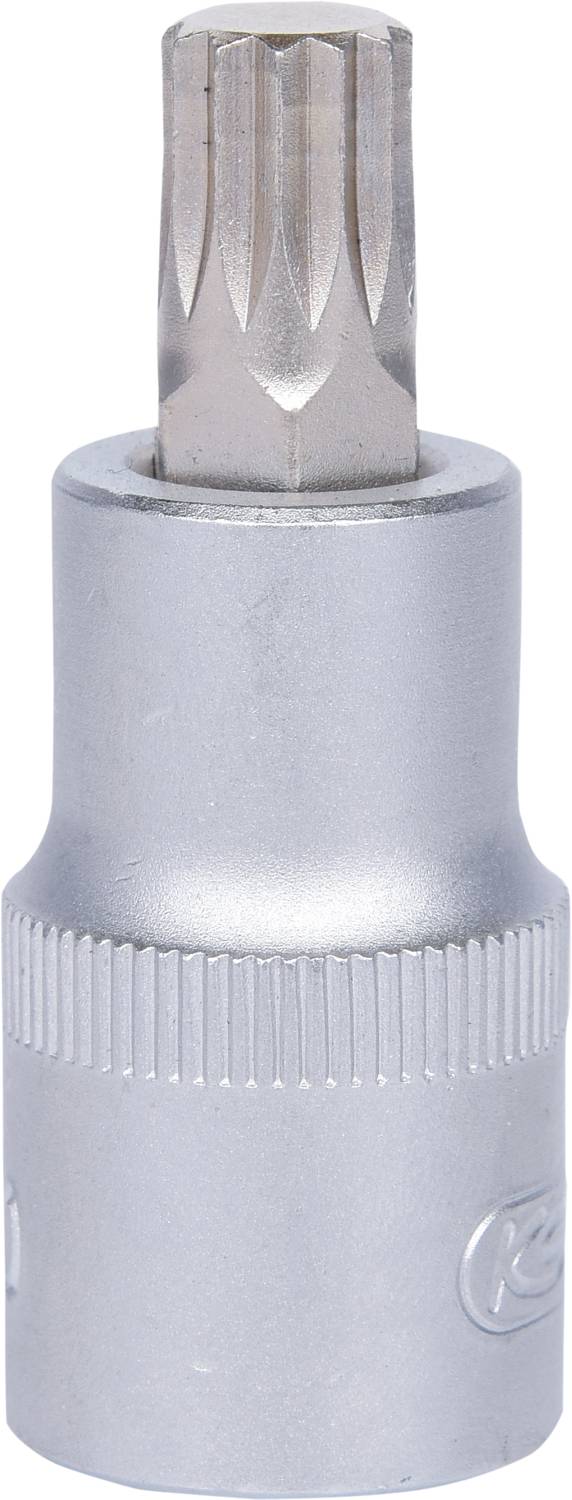 Une embout de clé Torx en argent, utilisé pour les travaux de vissage.