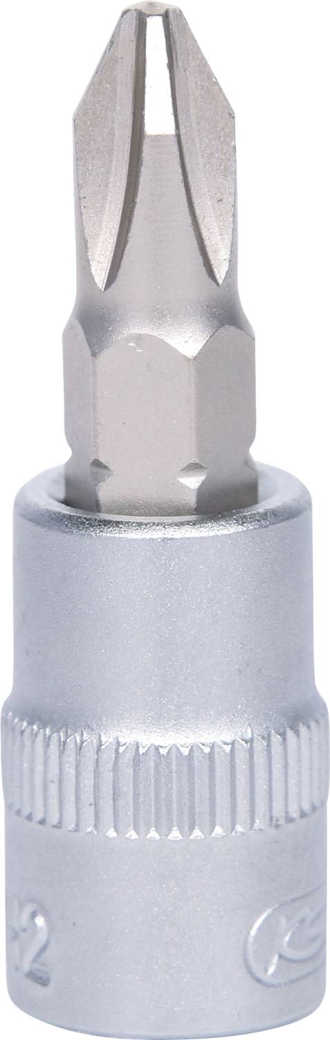Embout cruciforme en métal, adapté pour tournevis.