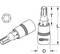 'KS TOOLS' Embout avec profil Innen-TORX®, dimensions D, T, L indiquées. Schéma d'outil illustrant la forme et la taille.