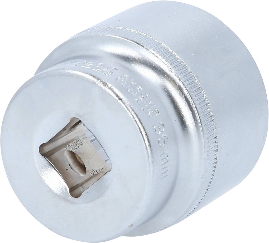 Douille métallique cylindrique de 26 mm de diamètre. Argentée avec bord cannelé pour une meilleure prise en main.