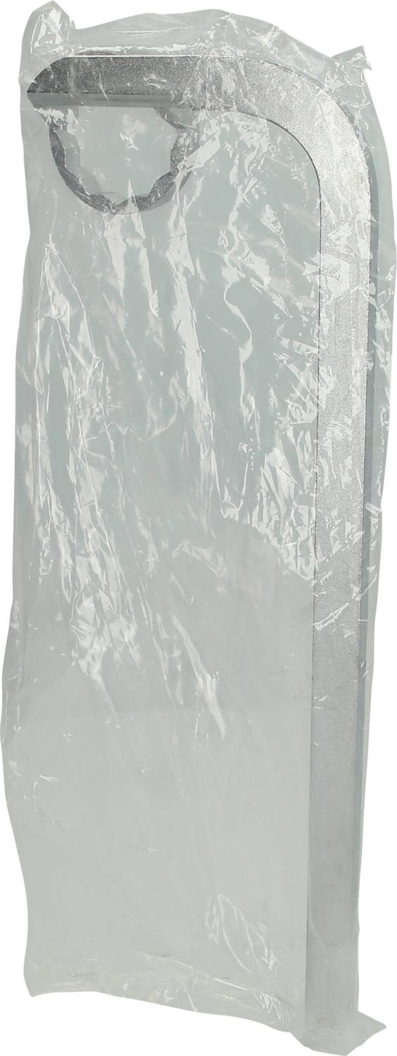 Housse de protection transparente en plastique pour vêtements longs, avec crochets en haut pour la suspendre. Adaptée pour protéger contre la poussière.