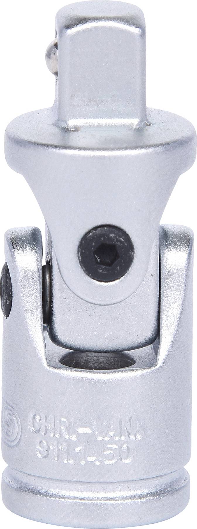 Joint universel en acier chrome-vanadium. Utilisé en combinaison avec des douilles pour offrir de la flexibilité dans la connexion.