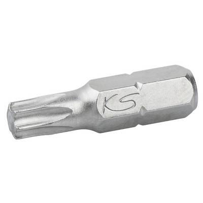 Un embout Torx en métal gravé 'KS' sur le côté. C'est un accessoire d'outil pour tournevis, utilisé pour serrer ou desserrer des vis.