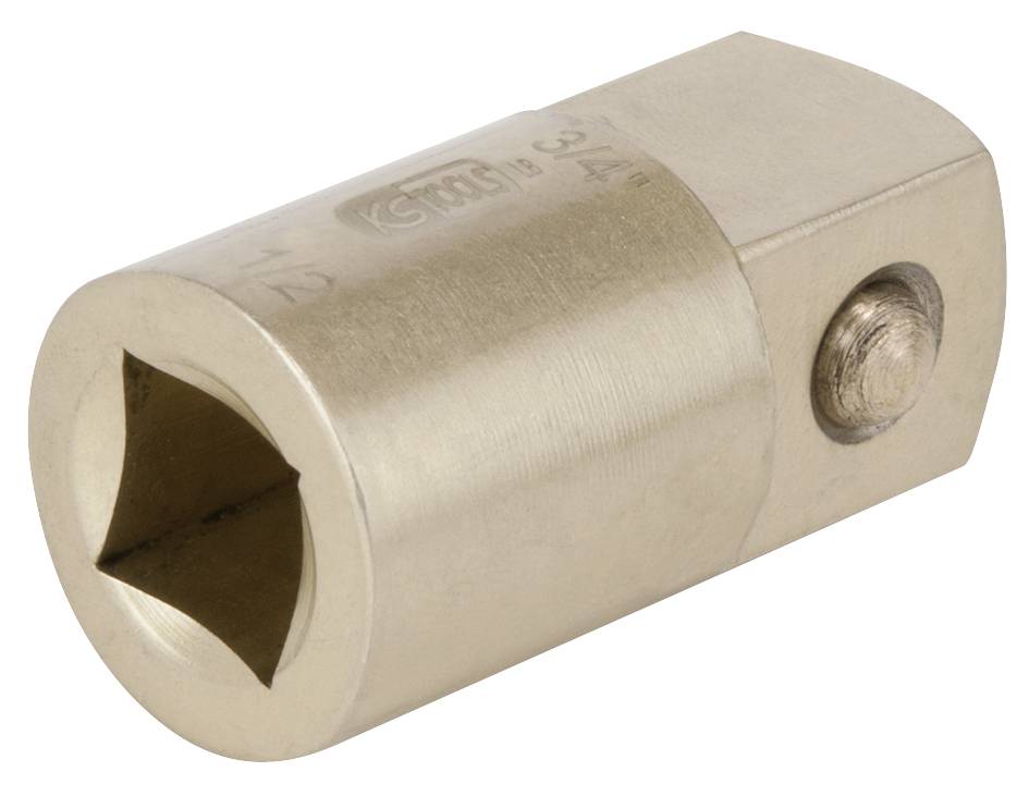 Adaptateur métallique à extrémité carrée, probablement pour supports d'outils.