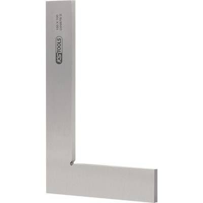 Équerre d'angle en acier de KS Tools, 150 x 100 mm, utilisée pour vérifier précisément les angles droits.