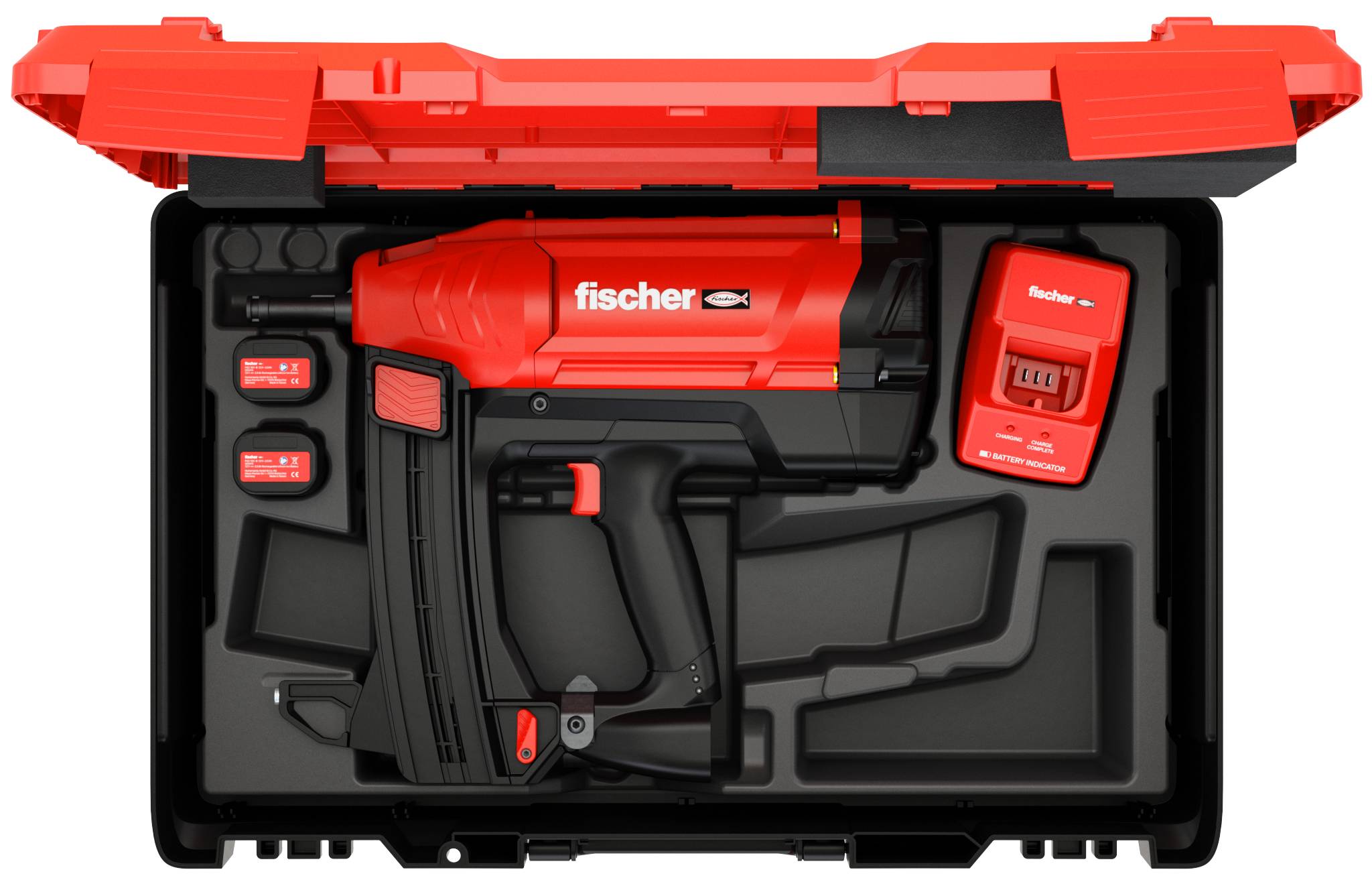 Fischer 553411 Cloueuse sans fil + batterie, + 2 batteries, + chargeur-4