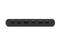 Une barrette d'extension noire avec plusieurs ports : USB-C, Ethernet, deux ports HDMI et deux ports USB, disposés en ligne.