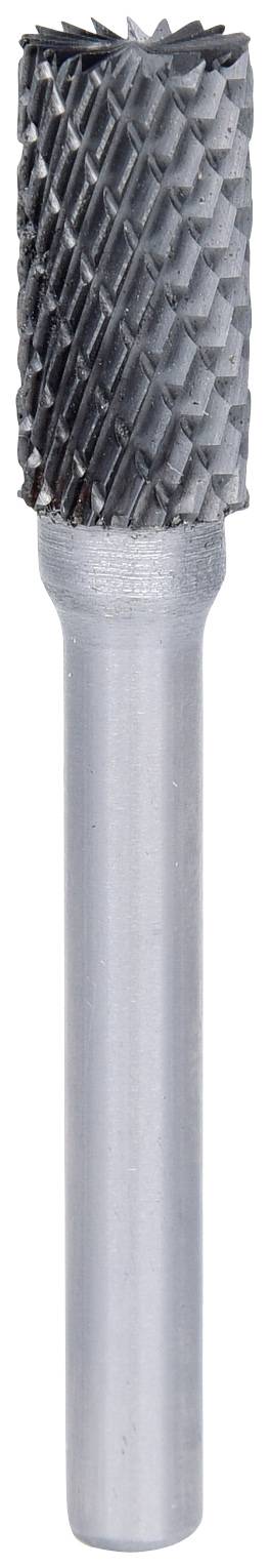Fraise en métal à tête cylindrique et dents de coupe tranchantes, adaptée pour l'usinage des métaux.