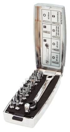 KS Tools 9184520 918.4520 Jeu d'embouts 6 pans extérieurs avec cliquet