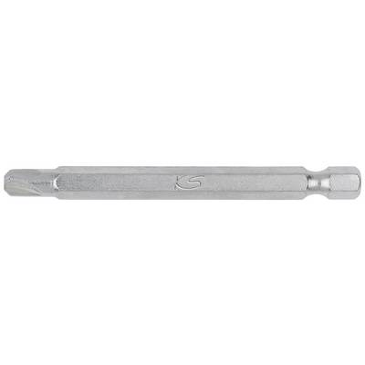 Porte-embouts métallique à tige hexagonale et gravure, couramment utilisé dans les outils électriques pour maintenir les embouts de tournevis.