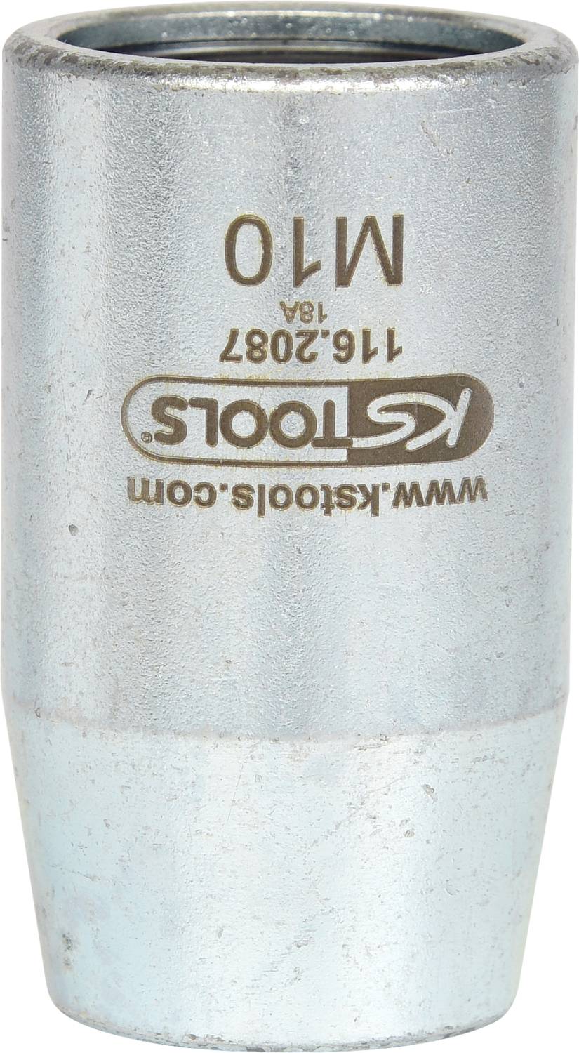 Embout de clé métallique portant l'inscription 'M10'. Provient du site web de KStools avec le numéro de référence '116.2087'.