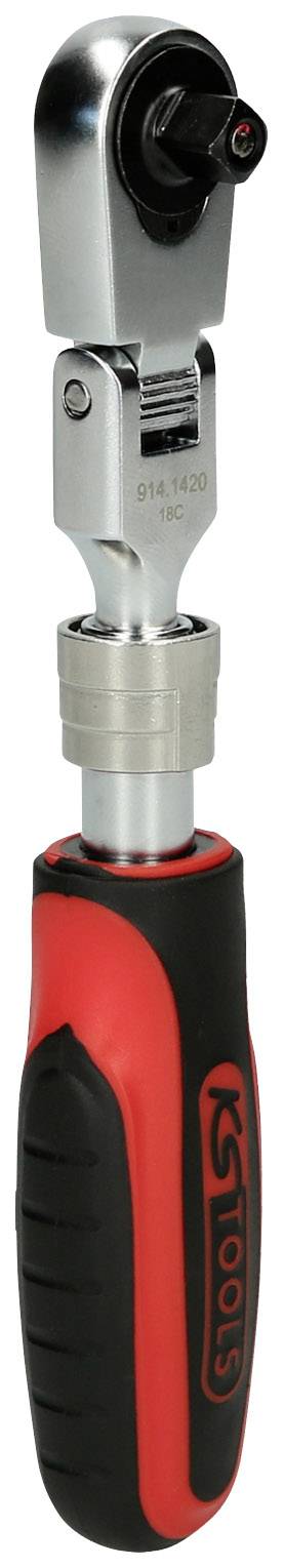 Tournevis à cliquet avec poignée ergonomique, adapté pour serrer ou desserrer rapidement des vis dans des espaces restreints.