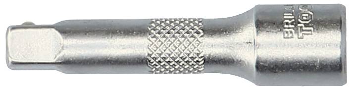 Une clé à cliquet en argent avec une poignée cannelée et un carré d'entraînement carré, adaptée à l'utilisation avec des clés à cliquet.