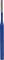 Objet cylindrique bleu avec une extrémité argentée. Convient pour contrôler des appareils électroniques.