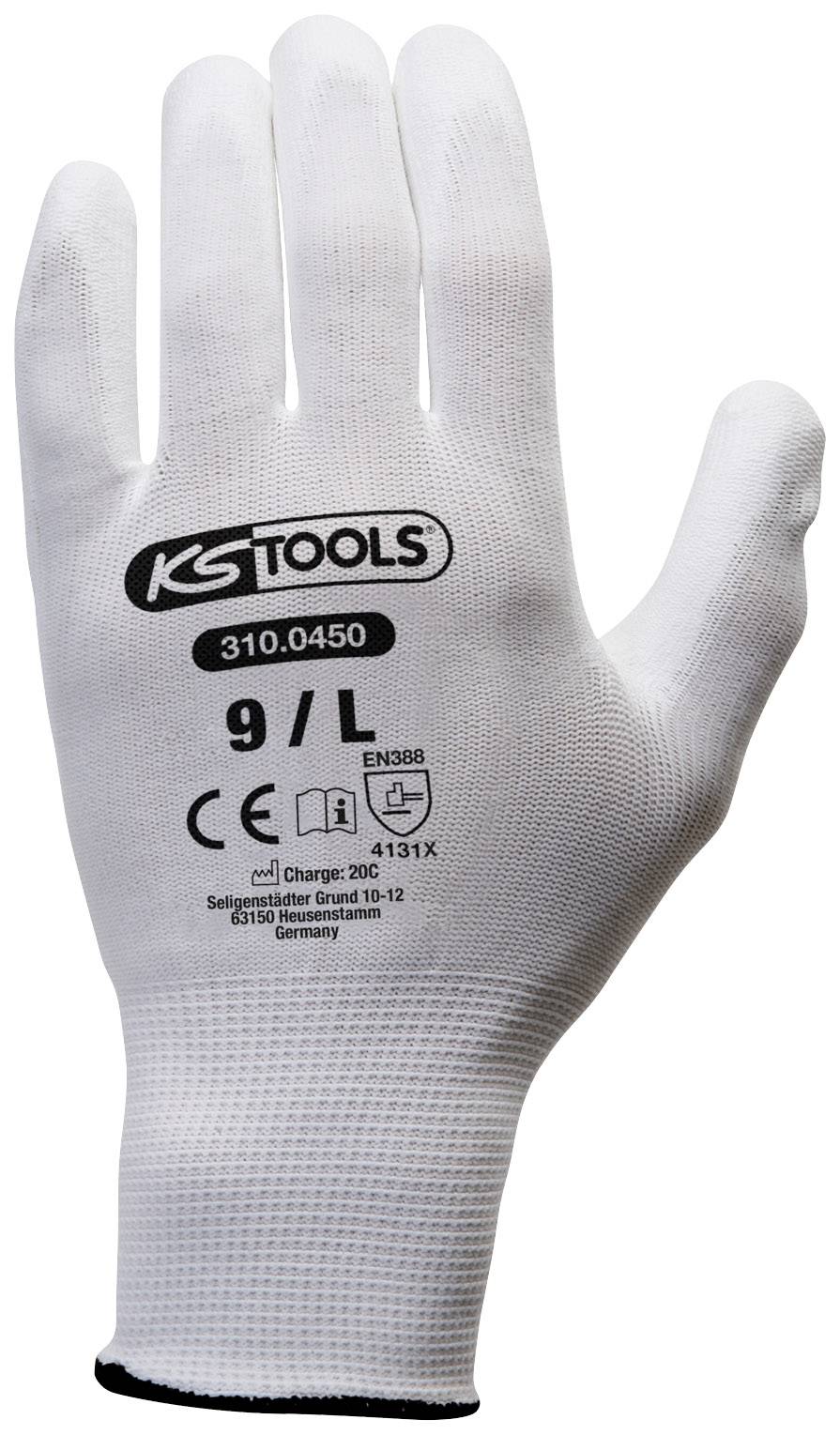 KS Tools 310.0450 310.0450 Gants de travail Taille (gants): 9 EN 388 12 pc(s)