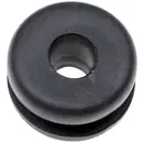 TRU COMPONENTS TC-10820704 Passe-câbles Ø max. des bornes 4 mm Epaisseur de plaque (maxi) 1 mm PVC noir 1000 pc(s)