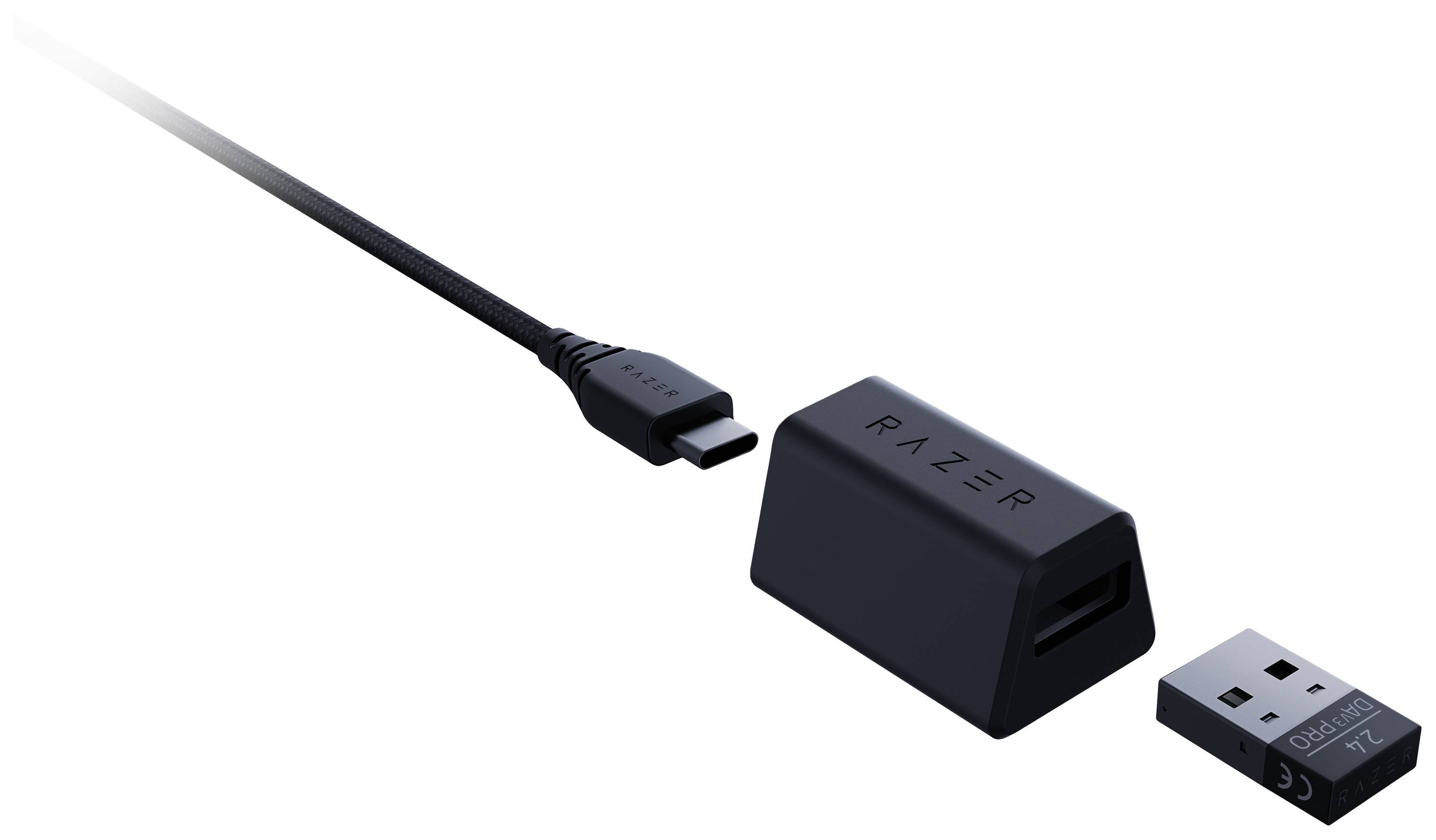 Razer DeathAdder V3 Pro, Droitier, Optique, RF Wireless + USB Type-C, 30000 DPI, Noir-5