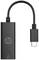 Adaptateur HP noir USB-C vers Ethernet permettant de connecter un appareil à un réseau filaire.