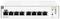 Un commutateur réseau blanc à huit ports Ethernet, de la marque 'Aruba Instant On'.