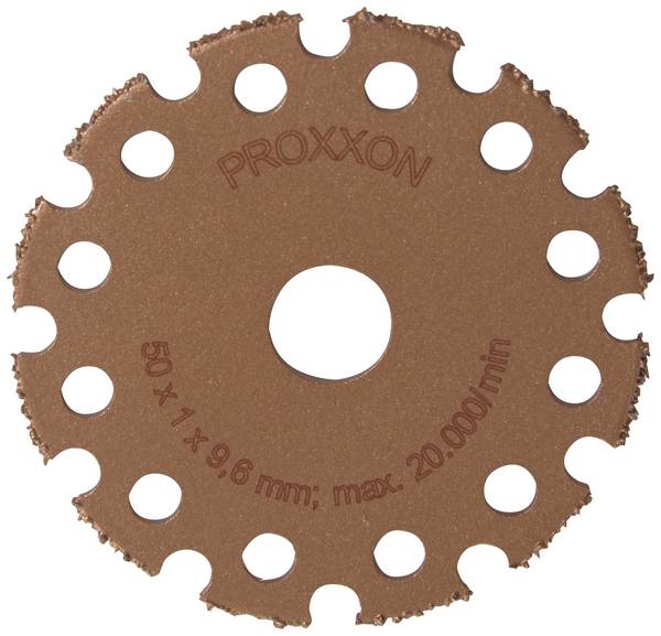 Proxxon Trennscheibe Wofram-Karbid 50x1,3x10mm für z.B. Holz+Fugenmörtel, f.LHW + LHW/A 28556 Disque à tronçonner 50 mm 1 pc(s) bois