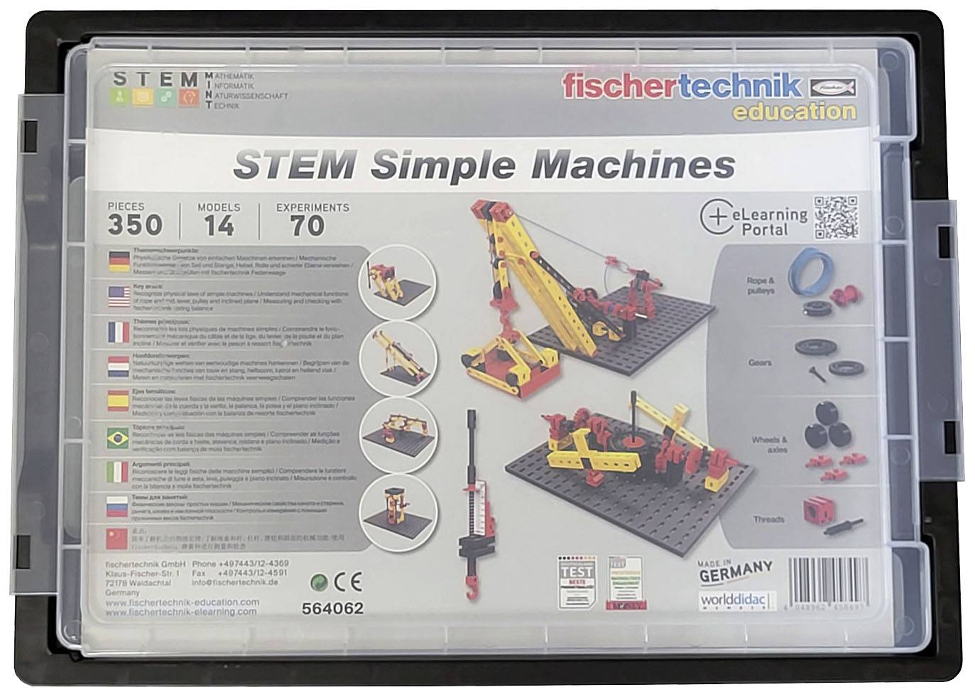 fischertechnik education 564062 STEM Simple Machines Kit