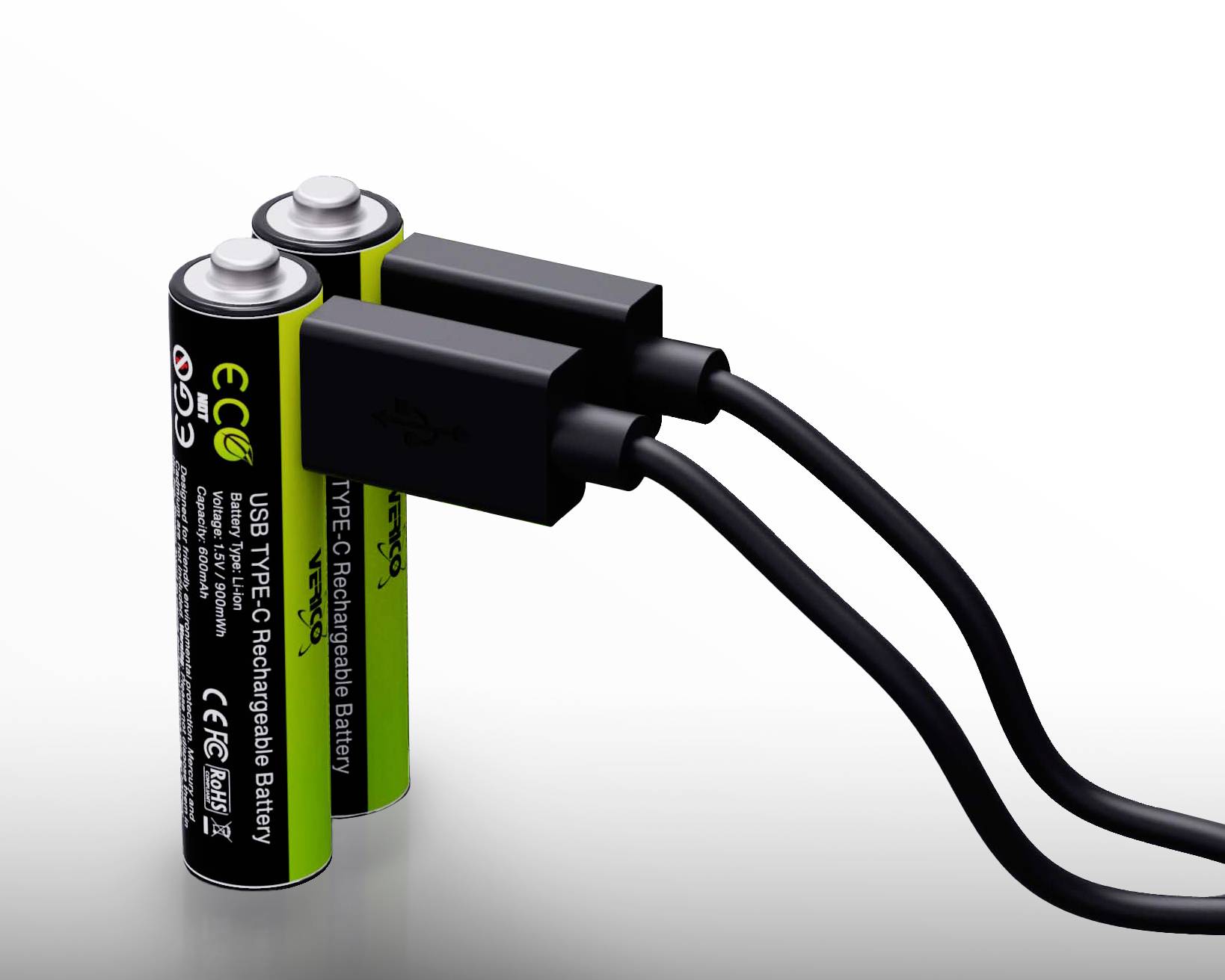 Pile rechargeable AAA Micro 1,5V USB C 2 pièces - HORNBACH