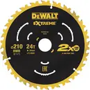 DEWALT DT20432-QZ DT20432-QZ Lame de scie circulaire 210 x 30 x 2.4 mm Nombre de dents: 24 1 pc(s)