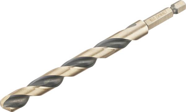 DEWALT DT20616-QZ DT20616-QZ HSS-G Foret pour le métal 1 pièce 10 mm Longueur totale 138 mm protégé contre la corrosion hexagonal 1 pc(s)