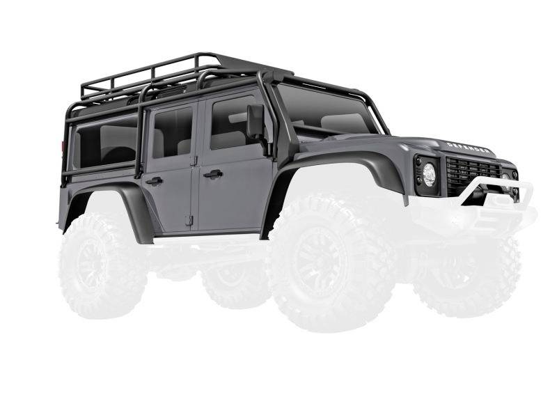 Traxxas TRX-9712-SLVR Carrosserie Crawler TRX-4M Defender, silber