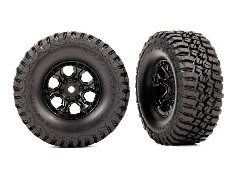 Traxxas TRX-9774 Pneus BFG MT TA KM3, etc Les jantes sont collées