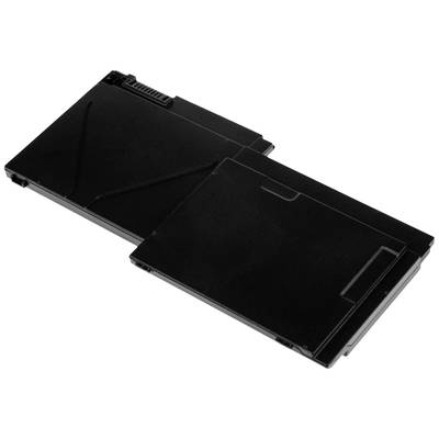 Une batterie rectangulaire noire pour ordinateur portable.