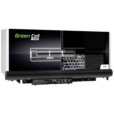 Une batterie d'ordinateur portable de la marque Green Cell PRO, présentée à côté d'un graphique informatique illustrant la position et la capacité de la batterie.