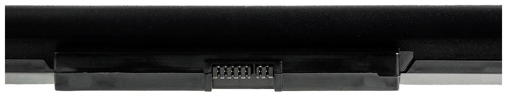 Un objet noir rectangulaire avec un petit connecteur central.