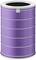 Un filtre cylindrique de couleur lilas, probablement destiné à un purificateur d'air. Il comporte plusieurs anneaux blancs horizontaux et une poignée supérieure.