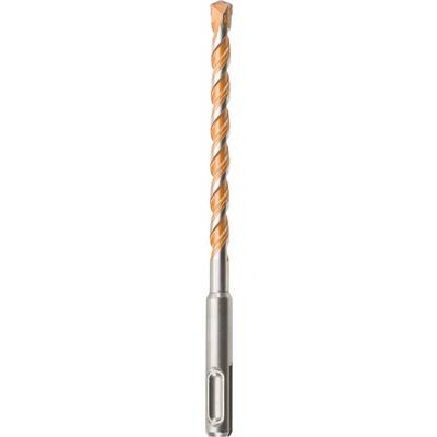 Foret avec spirale orange et tige argentée, gros plan sur la pointe.