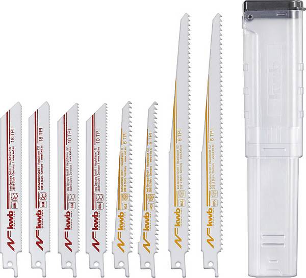 kwb 576090 Lot de lames de scie sabre, 9 pièces  9 pc(s)