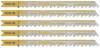 kwb 620235 Lames de scie sauteuse, travail du bois, HCS, tige universelle, pack professionnel, 5 x moyen 5 pc(s)