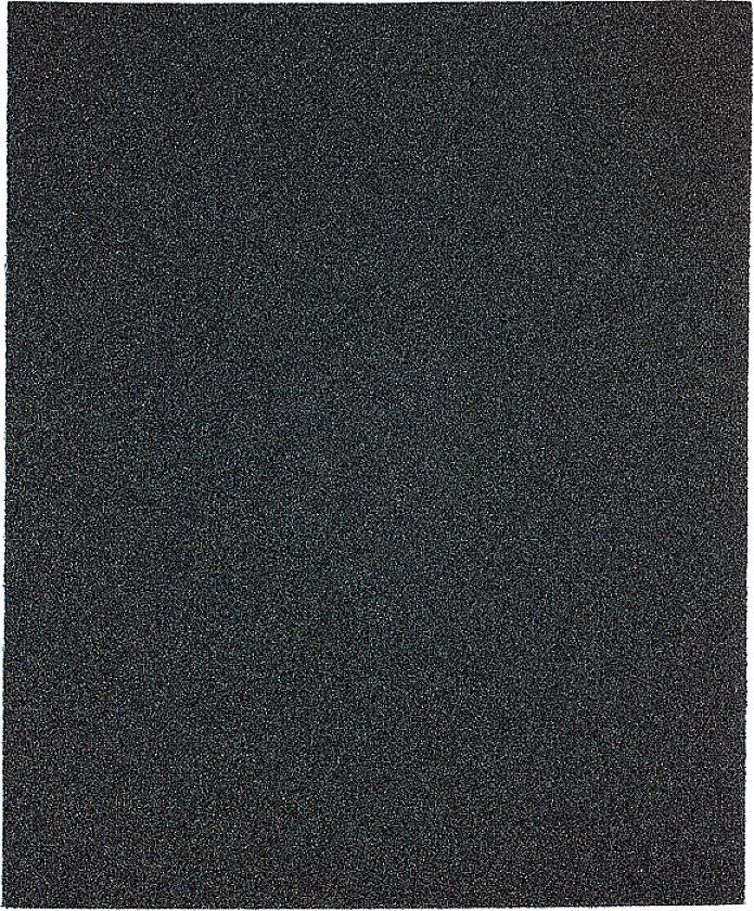 Surface sombre, granuleuse, semblable à du papier de verre.