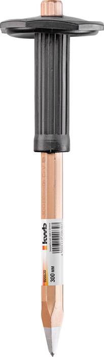Une borne de géomètre à tête en plastique orange et manche noir, utilisée pour un positionnement précis dans le domaine de la construction.