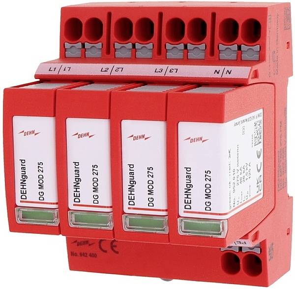 DEHN 942400 DG MP TNS 275 Limiteur de surtension  Protection anti-surtension pour: armoire de distribution 20 kA  1 pc(s)