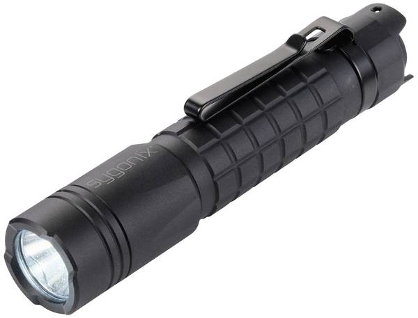 <br>  Sygonix<br>  <br>  SY-5469504<br>  LED SMD<br>  Lampe de poche<br>  avec clip ceinture, IP68 (étanche), avec mode stroboscope<br>  à pile(s)<br>  300 lm<br>  4 h<br>  54 g<br>