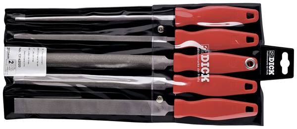 Dick 13142020 SET de limes 200/2 5 pcs  Longueur 200 mm 1 set