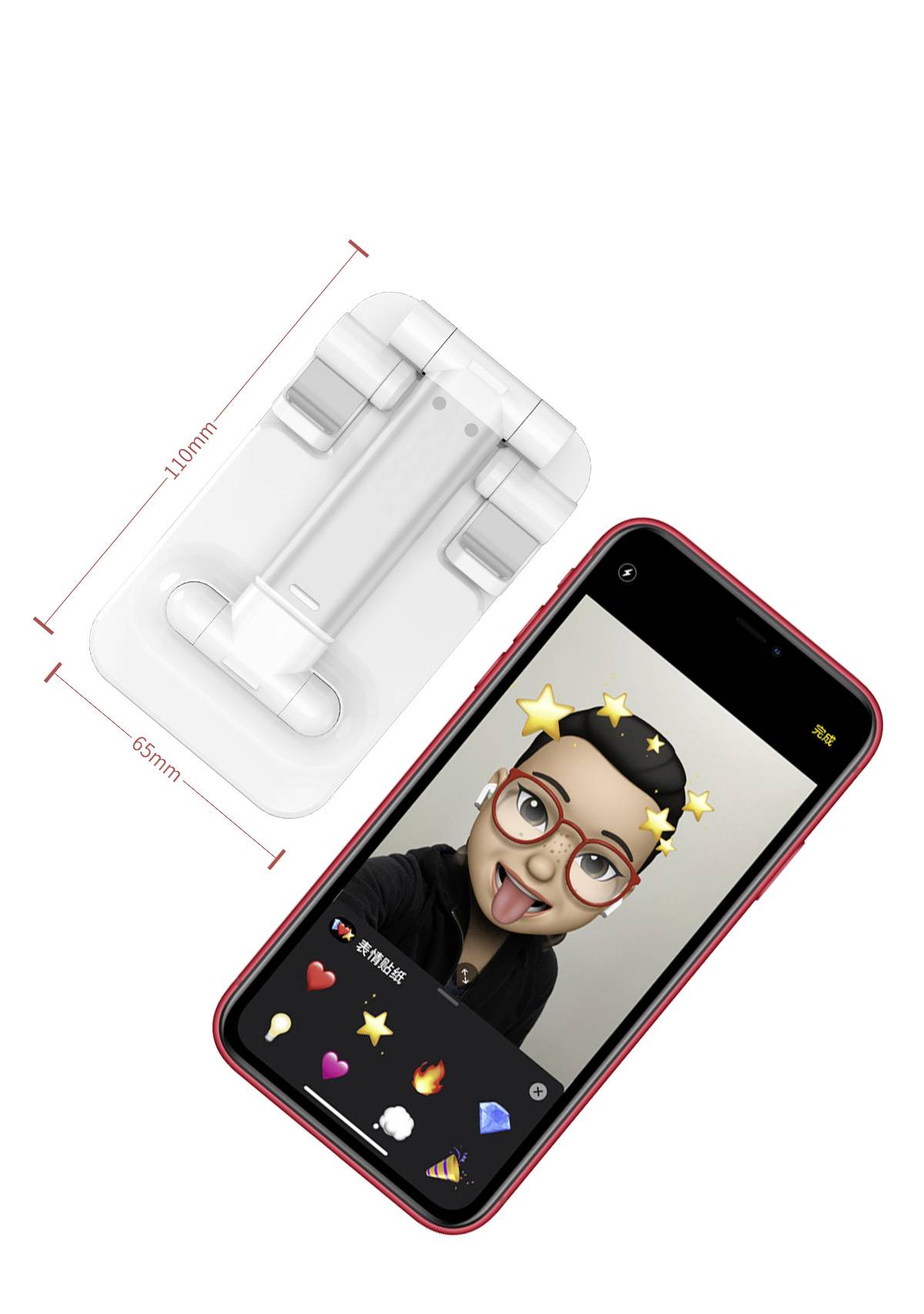 BFSGSGMR Support De Téléphone Portable Pour Bureau, Pliable Et Rotatif, Compatible Avec Tous Les Modèles De Téléphones Portables, IPads, Tablettes (4-11") (gris