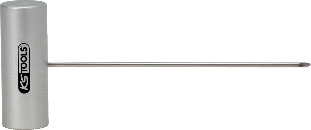 Tige métallique avec poignée ronde sur laquelle est inscrit 'KS Tools', probablement un outil de réparation ou de montage.