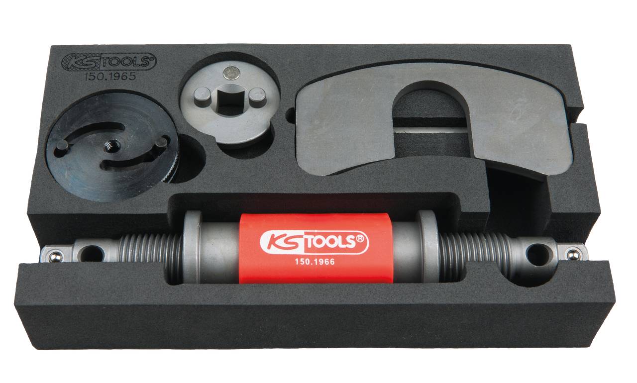 KS Tools 150.1965 Kit d'outils de remise à zéro pour piston de frein universel, 4 pièces