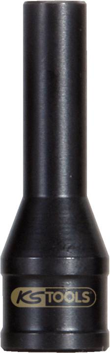 Adaptateur de rallonge noir en métal avec logo 'KS Tools', adapté pour une utilisation en atelier ou lors de réparations.