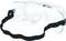 Lunettes de protection avec un cadre en verre transparent et une sangle réglable noire. Convient pour des utilisations de sécurité.