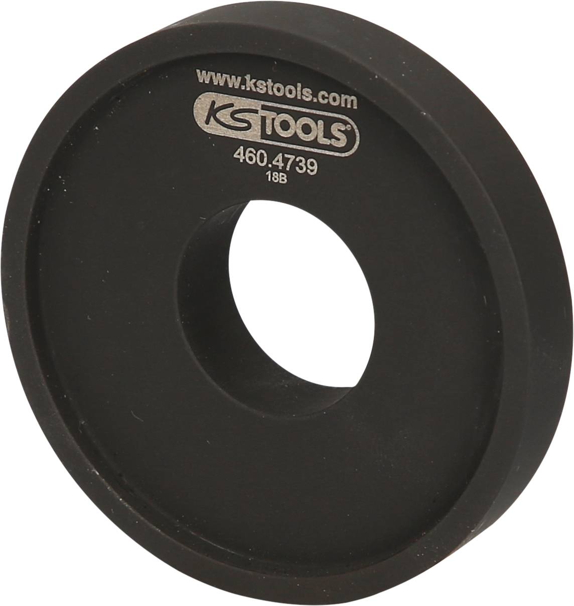 Anneau en métal noir avec logo 'KS TOOLS' et numéro d'article 460.4739.